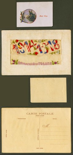 Ww1 silk embroidered old - ww1,