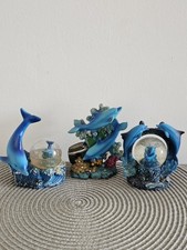 Set of 3 Dolphin Figurines -