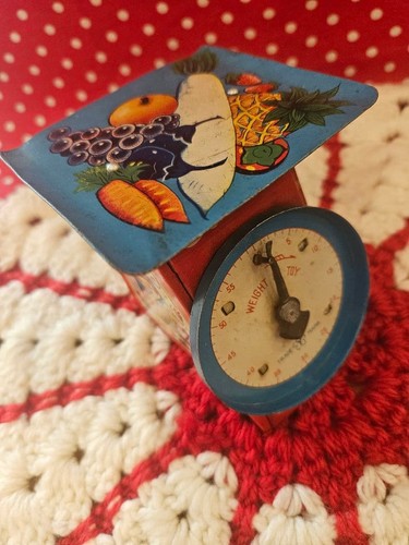 Vintage japanese tin toy scale - vintage,
