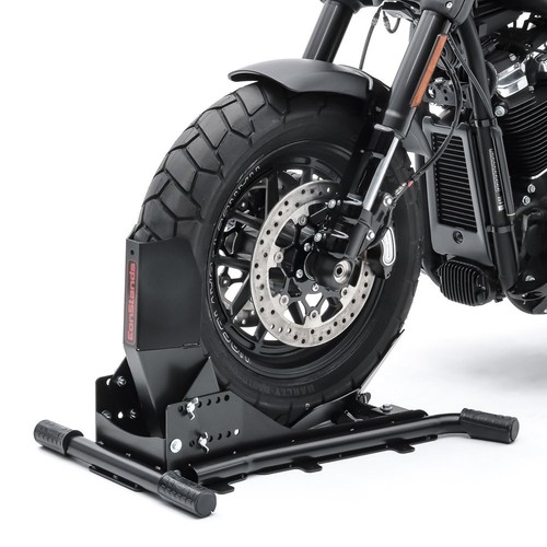 Motorcycle wheel chock - chock, front
