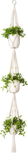 Macrame plant hanger double - hanger,