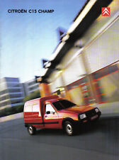 Citroen C15 Champ 2001-2002 Original Sales Brochure