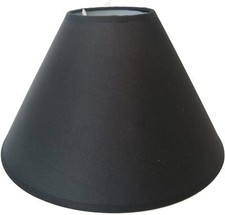 Black Cotton Coolie Lampshade Table Lamp or Ceiling Pendant Light Shade 3 Sizes