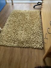Shaggy Rug. Yellow. 100x150cm