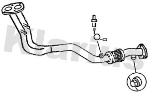Klarius 301123 front exhaust - 301123,