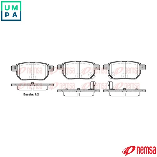 Brake pad set disc - brake,