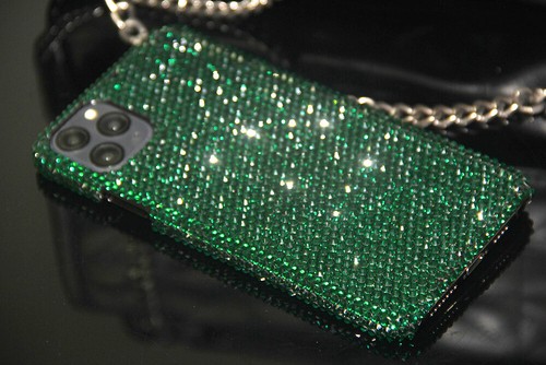 Bling green diamond case - diamond,