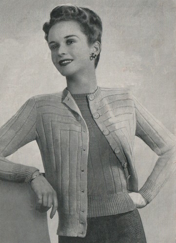 Knitting pattern vintage 1940s - pattern,