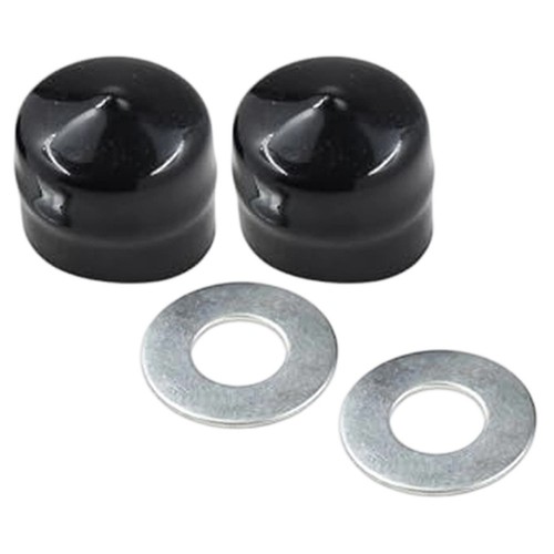 Front axle hub cap and - and, washer