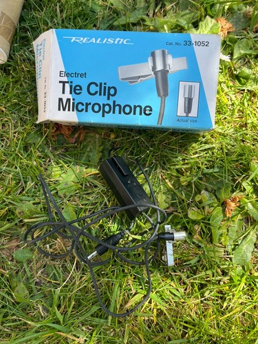 Microphone tie clip - microphone,