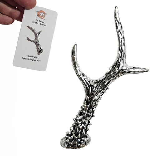 Roebuck antler pin badge - roebuck,