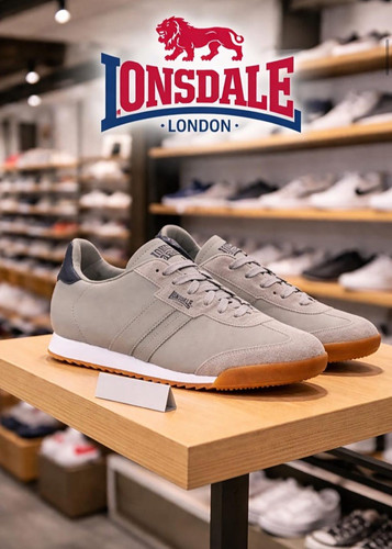 Men lonsdale grey black - men's,