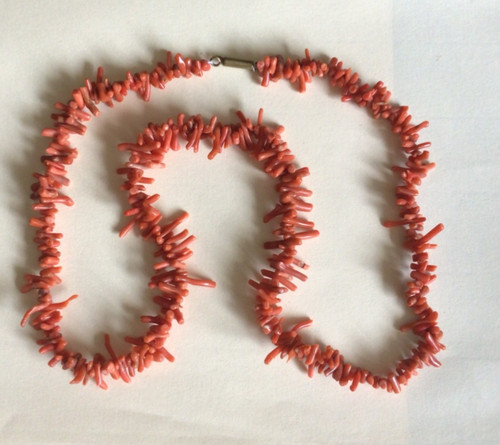 Antique vintage salmon coral - antique,