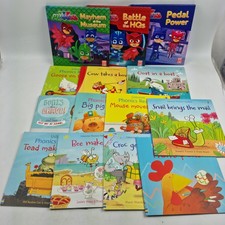 14 Kids Books Bundle Usborne Phonics Readers KS1 + PJ Masks Early Reading 