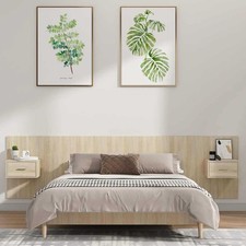 Bed Headboard with Cabinets
