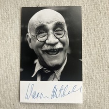 Warren Mitchell Hand Signed Photograph In Sickness Health Til Death Us Do Part