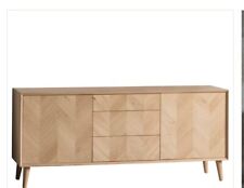 Gallery Large Milano Oak 2 Door / 3 Drawer Sideboard