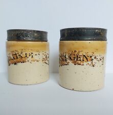 Antique William Powell Bristol Apothecary Stoneware Pottery Jars Pots 1850's