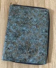 Unusual vintage blue & gold