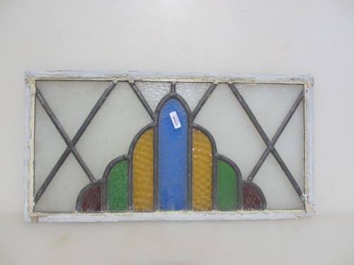 Antique stained glass window - stained,