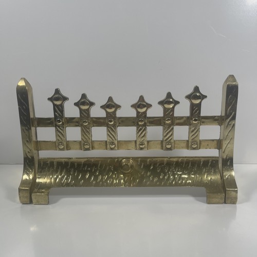 Brass fire fret front grate - grate, &