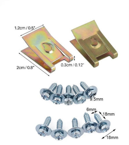 Fit jaguar undertray - fit, screws