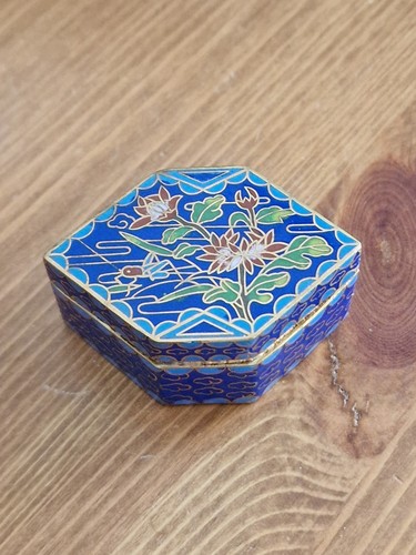 Vintage octagonal cloisonne - octagonal,