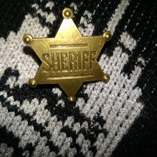 Vintage Style Retro Sheriffs Badge Brooch Pin Sheriff Badge Sheriff Badge