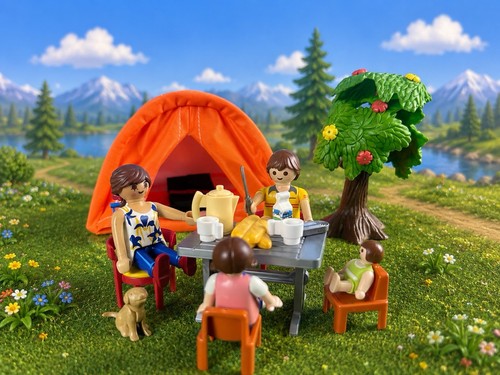 Playmobil family camping - playmobil, set