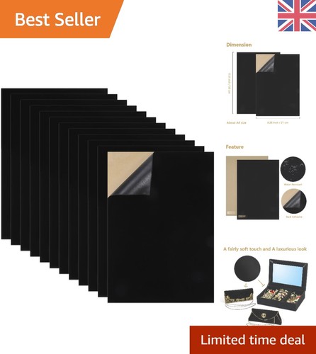 12pcs black waterproof velvet - 12pcs,