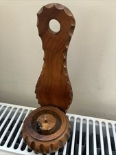 Rustic Handmade Wooden Wall Sconce Candle Holder (8”)