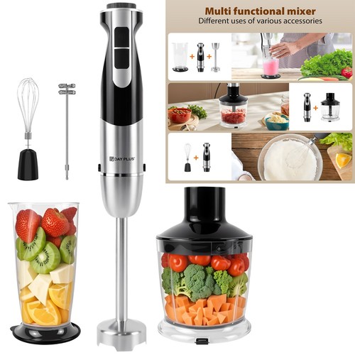 Hand blender 1 stainless - 4-in-1,