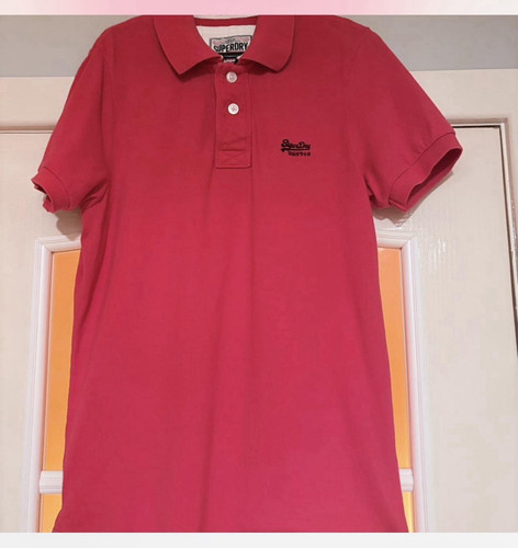 Superdry men pink polo - superdry, shirt
