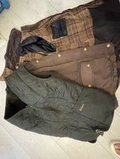 3 PIECE Woman’s Barbour Bedale Brown AND Green Quilted Gilet, detachable hood 