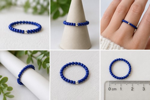 Multicoloured beaded ring - multicoloured,