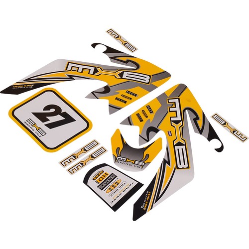 Sticker set decor - sticker, yellow