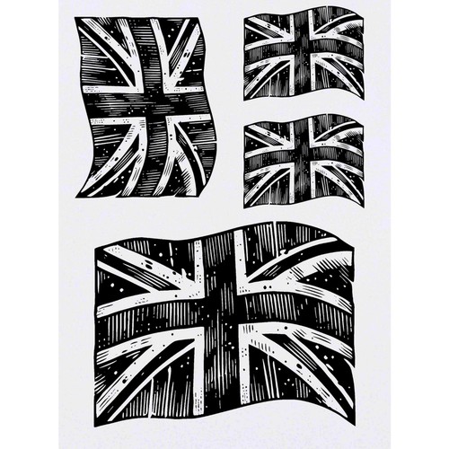 Waving union jack flag - 'waving, flag'