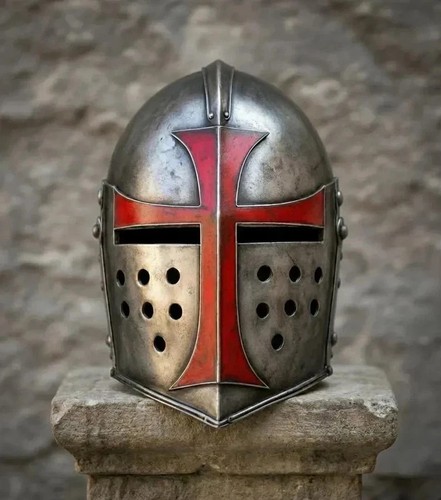 Medieval crusader helmet - medieval,