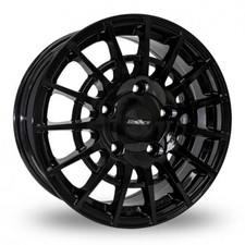 16" BLACK ALLOY WHEELS FIAT DUCATO MOTORHOME VAN CAMPER  COMMERCIAL LOAD RATED