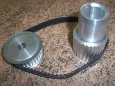 NOS toothed drive crank and water pump pulleys lotus 47 europa