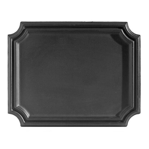 Plain cast iron fireback - cast,