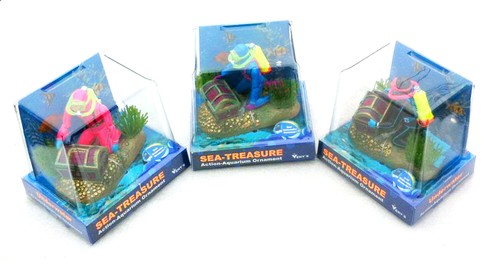 Frogman diver treasure chest - treasure,