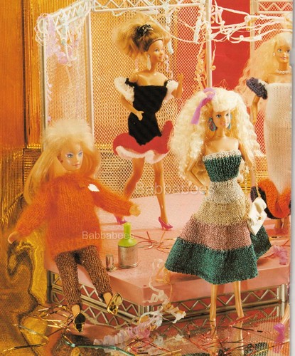 Knitting pattern fashion dolls - knitting,