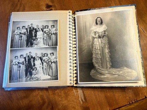 Vintage wedding photo - vintage, album