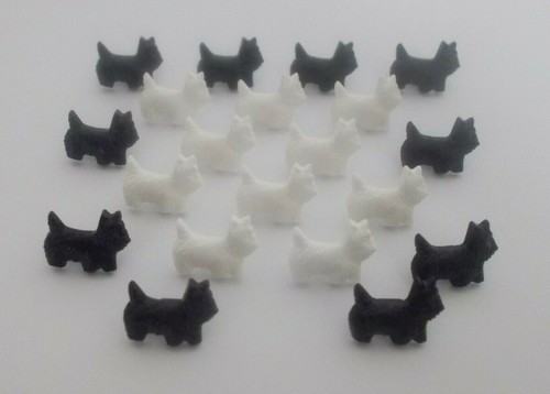 Scottie dog buttons - x,