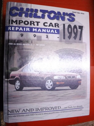 1993 chilton import car - 1993-97, chilton's