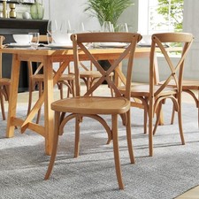 Stackable Wood Cross Back