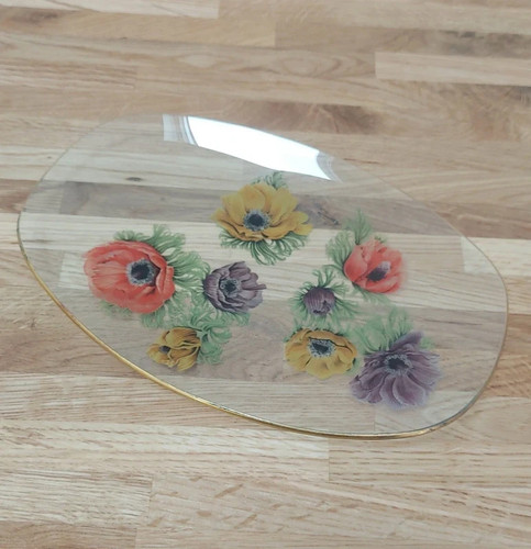 Chance glass floral oval - chance,