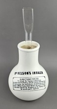 WWII Ceramic Steam Inhaler, Dr. Nelson's Improved Inhaler by Maling Ware Vintage