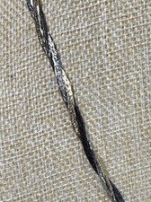 Vintage Triple Tone Plaited Embossed Detail Chain Necklace Classic Stylish 786